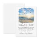 Simple Ocean Beach Funeral Sympathy 