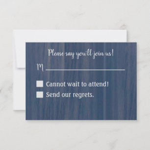 Simple Ocean RSVP card