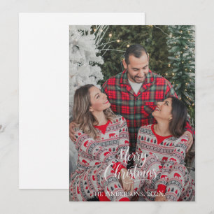 SIMPLE ONE PHOTO OVERLAY HOLIDAY CARD