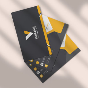 Simple Orange Business Card