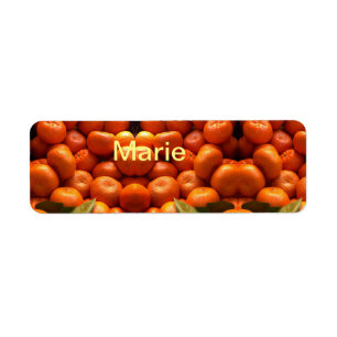 Simple orange fruit add name minimal custom th th