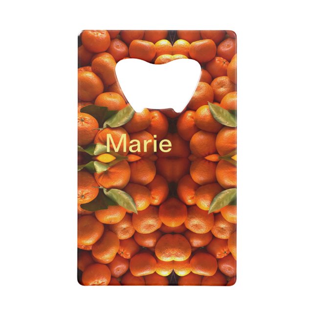 Simple orange fruit add name minimal custom  th th (Front)