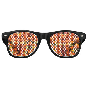 Simple orange fruit add name minimal custom th th retro sunglasses