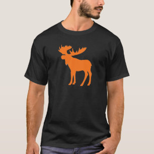 Simple orange moose symbol T-Shirt
