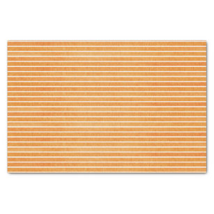 Simple Orange  Stripes  Tissue Paper