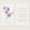 Simple Orchid Funeral Memorial Prayer Card