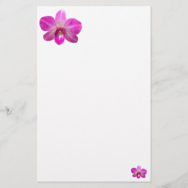 Simple Orchid Stationery (Front)