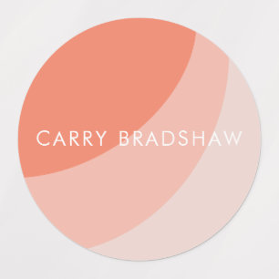 Simple Organic Shapes Sherbet Pastel Labels