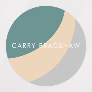 Simple Organic Shapes Sherbet Pastel Labels