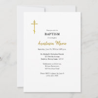 Simple Orthodox Christian with Icon Baptism 