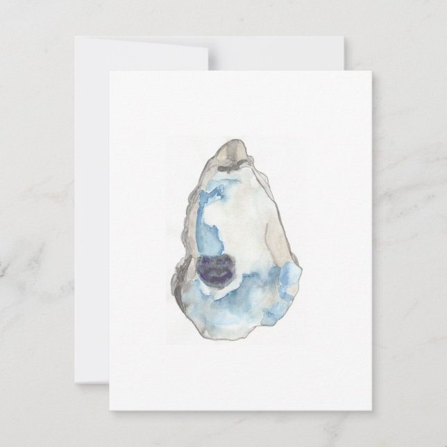 simple oyster art notecard (Front)