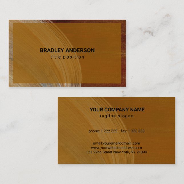 Simple Painted Stroke Business Card (Front/Back)
