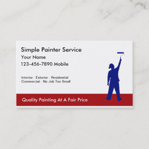 Simple Painter Business Cards