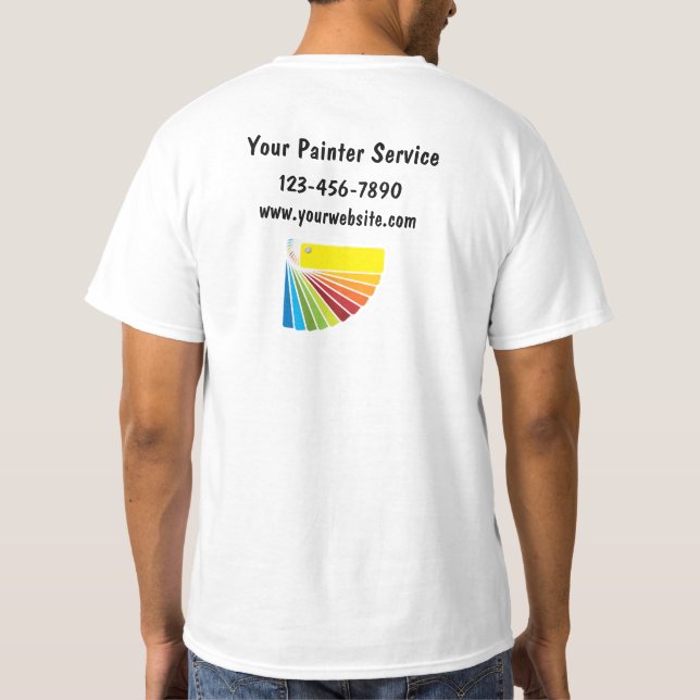 SImple Painter Work Tshirts (Back)