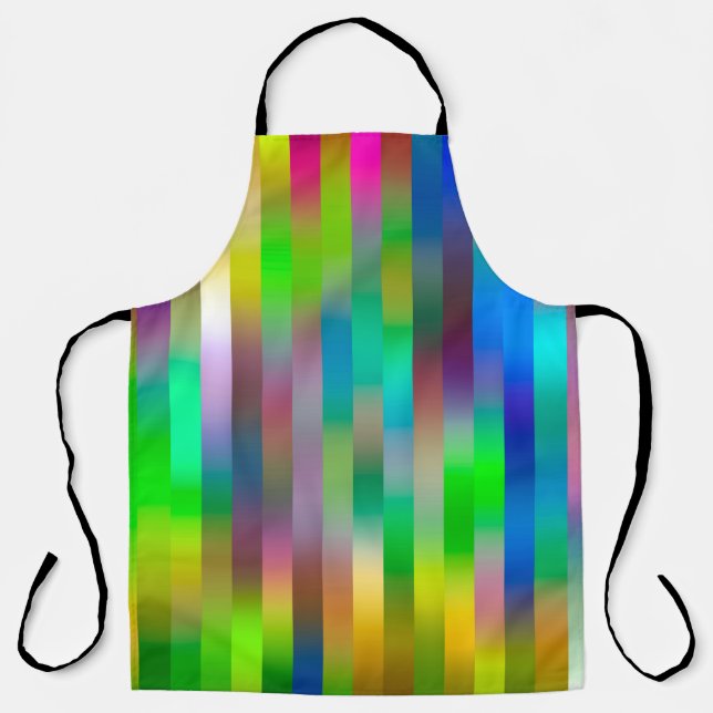 simple parallel vertical lines pattern | abstract  apron (Front)