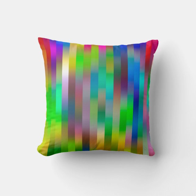simple parallel vertical lines pattern | abstract  cushion (Front)