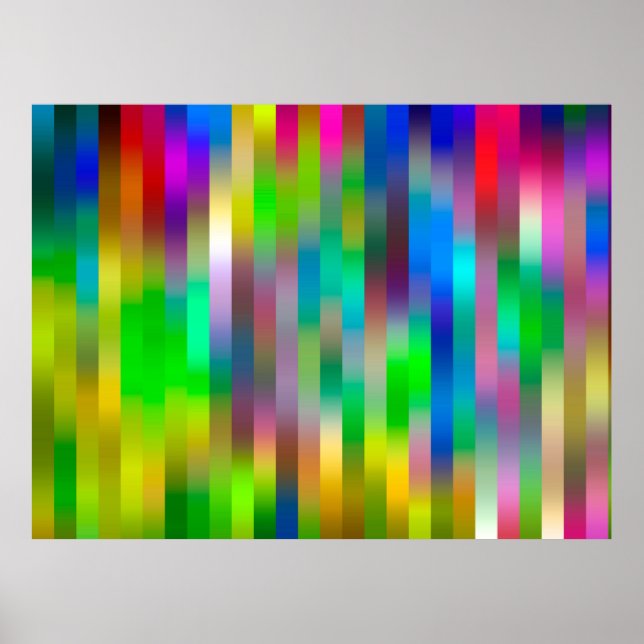 simple parallel vertical lines pattern | abstract  poster (Front)