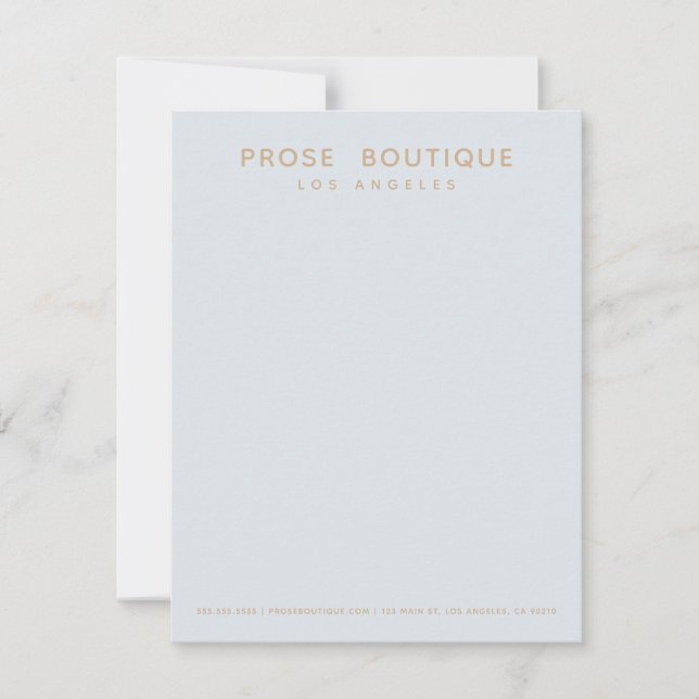 Simple Parisian Boutique Thank You Card Note (Front)