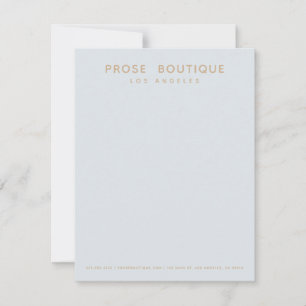 Simple Parisian Boutique Thank You Card Note
