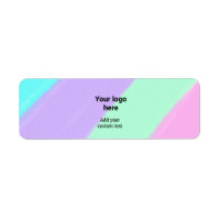 Simple pastel colour add your logo custom text th