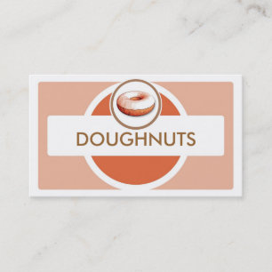 Simple pastel doughnut business cards