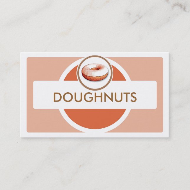 Simple pastel doughnut business cards (Front)