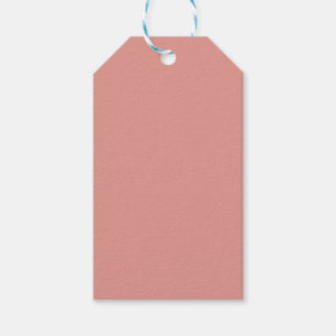 Simple pastel flamingo pink color gift tags