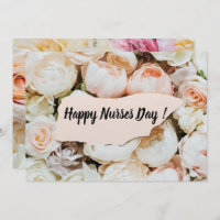 Simple Pastel Floral Happy Nurses Day