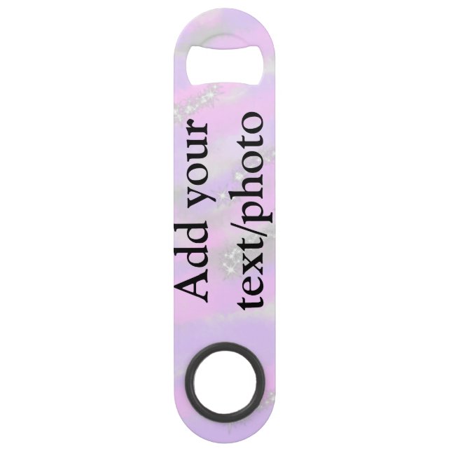 Simple pastel glitter colourful add your text phot (Front)