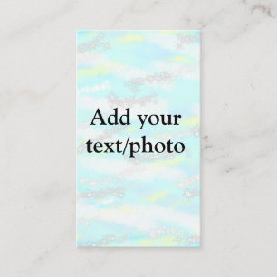 Simple pastel glitter colourful add your text phot business card