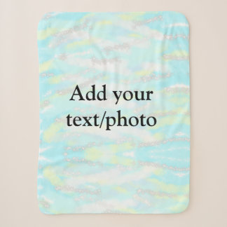 Simple pastel glitter colourful add your text phot sherpa blanket