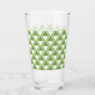 Simple pastel green geometric pattern glass