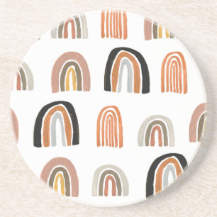 Simple Pastel Rainbow Kids Style Coaster
