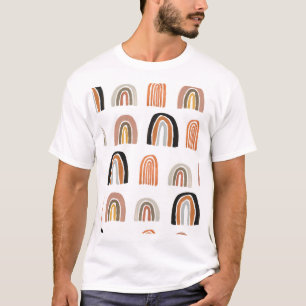 Simple Pastel Rainbow Kids Style T-Shirt