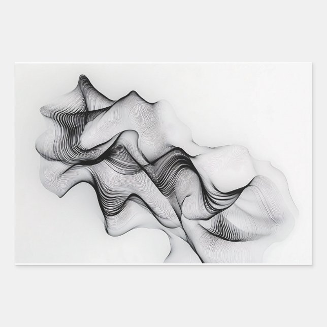 Simple Path Wrapping Paper Sheet (Front)
