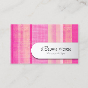 Simple Pattern Business Card Butterfly Stripes