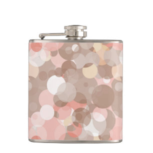 Simple Pattern - Circles Hip Flask