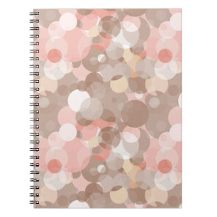 Simple Pattern - Circles Spiral Notebook