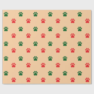 Simple Paw Print Pattern Wrapping Paper