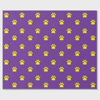 Simple Paw Print Pattern Wrapping Paper
