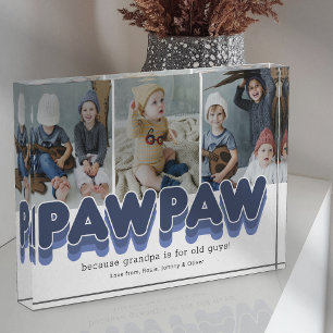 Simple Pawpaw Grandfather Photo Block
