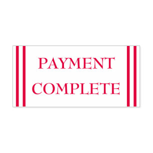 Simple "PAYMENT COMPLETE" Rubber Stamp