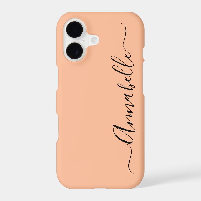 Simple Peach Personalised Name (Back)
