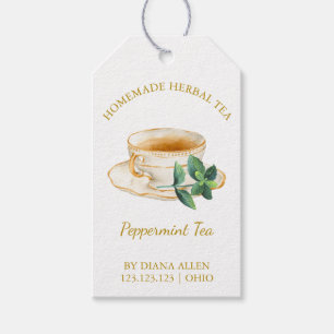 Simple Peppermint Tea Hang Tag 