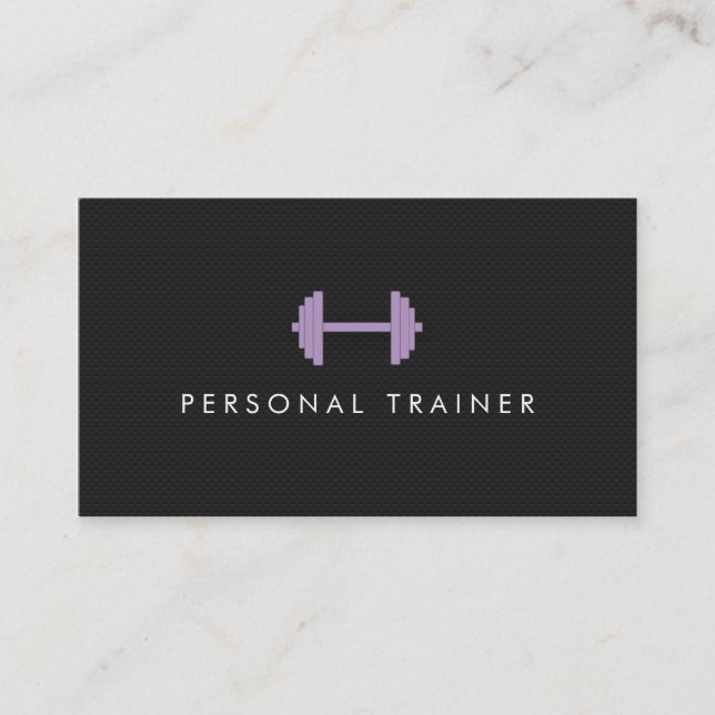 Simple Personal Trainer Fitness Business cards (Front)