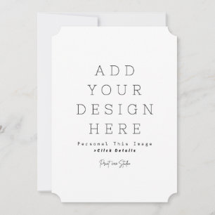 Simple Personalise 5" x 7" Announcement Card