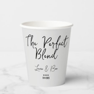 Simple Personalise The Perfect Blend, Tea/Coffee Paper Cups