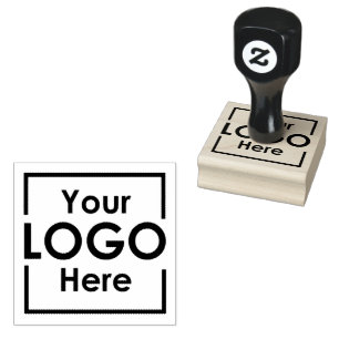 Simple Personalised Business Logo Company Brand Rubber Stamp