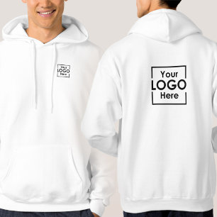 Simple Personalised Business Logo Front Back Hoodie