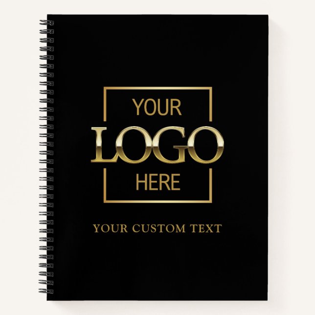 Simple Personalised Business Logo Promotional  Notebook (Front)